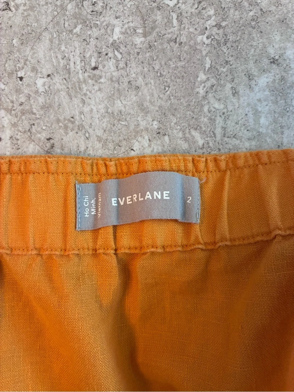 Everlane Linen Square Neck Jumpsuit in Yellow